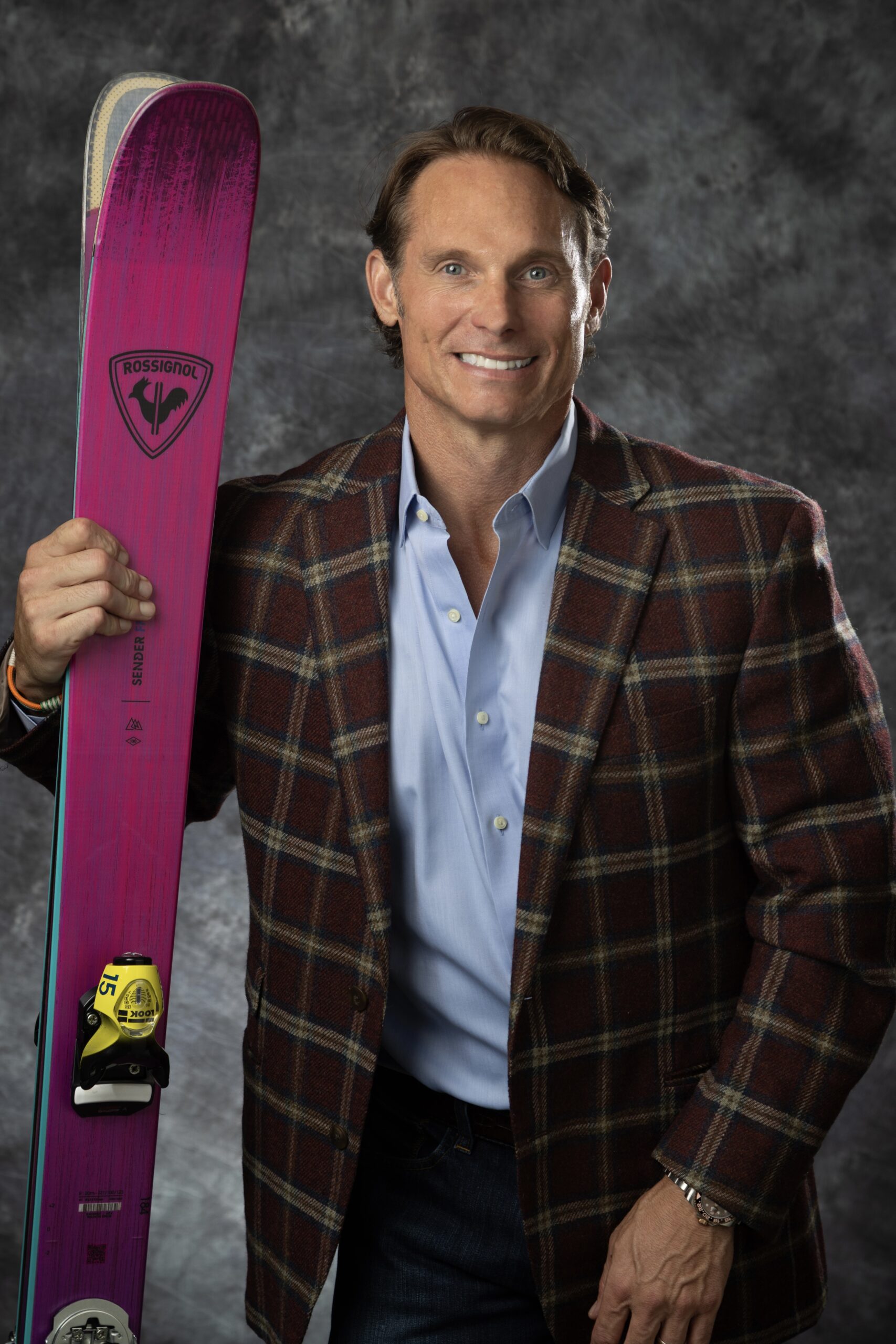 John R. Siver II - ski portrait